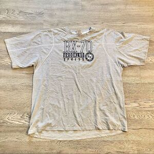 𝅺Bkx Brooklyn Express Mens Vented Comfort Tee T Shirt Size 3XL Gray Cotton Vtg